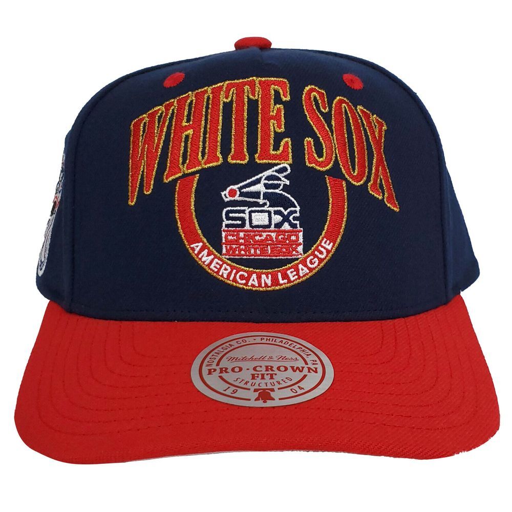 Chicago White Sox Mitchell & Ness MLB Pro Fit Snapback Hat Cap Navy Red NWT